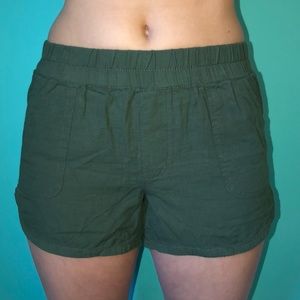 Green shorts